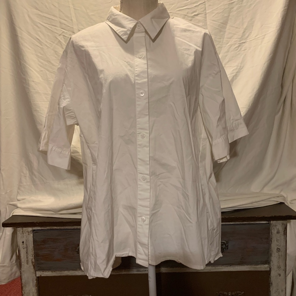 Vince Camuto Classic White Button-Down Shirt - Picture 2 of 5
